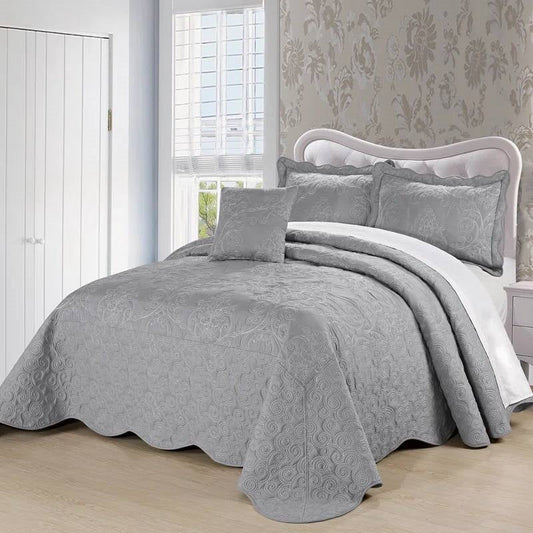 Queen size  Embroidered Bedspread Set