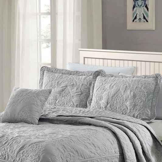 Queen size  Embroidered Bedspread Set
