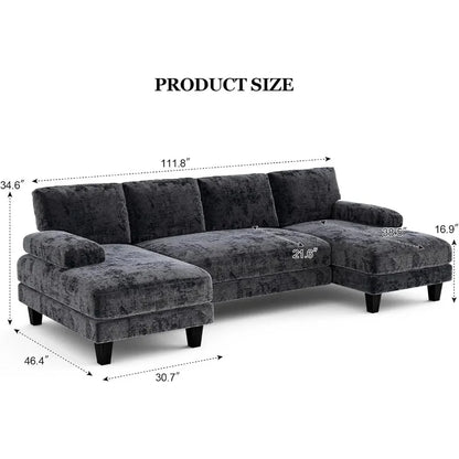 U Shaped Sectional Couches for Living Room