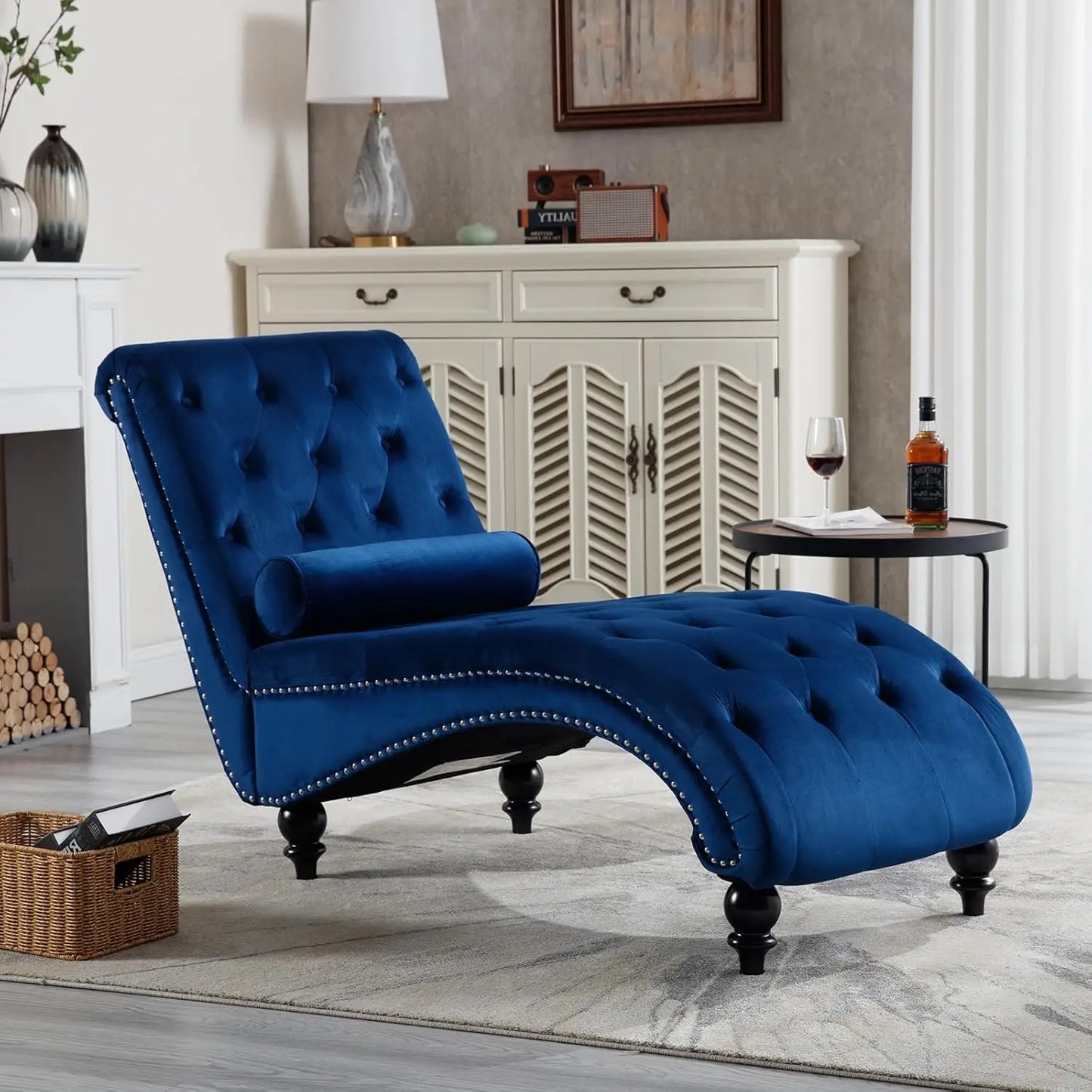 Tufted Chaise Indoor Lounge Chair