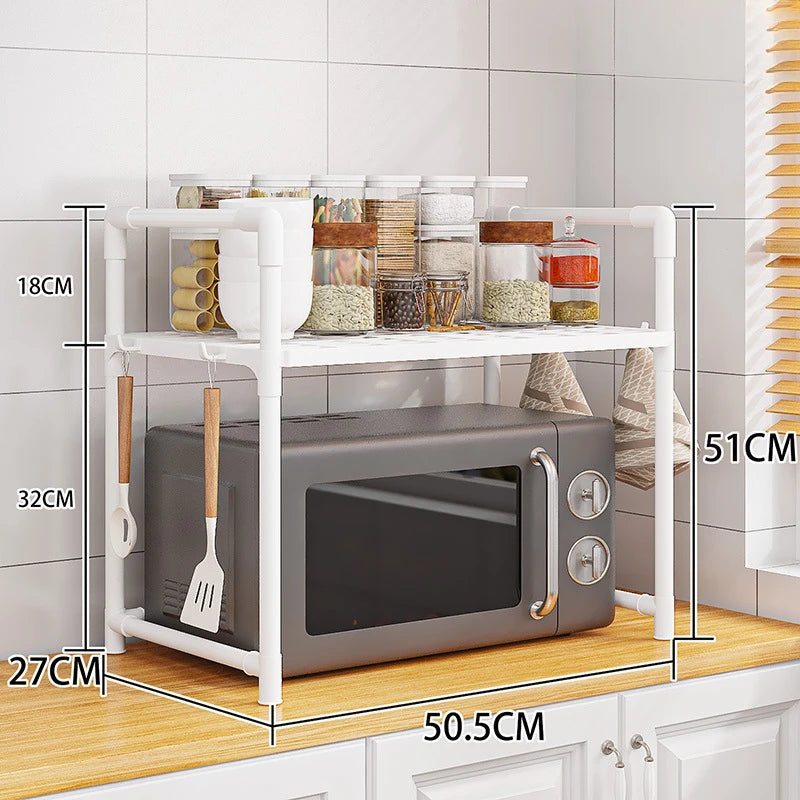 Microwave Shelf Condiment Organizer