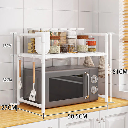 Microwave Shelf Condiment Organizer