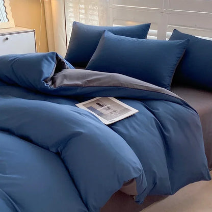 Solid Color Duvet Cover Set
