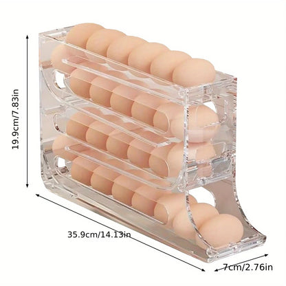 4-Tier Acrylic Egg Storage Holder