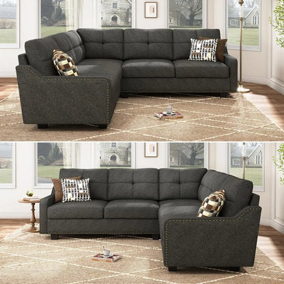 Convertible L Shaped Sectional Sofa