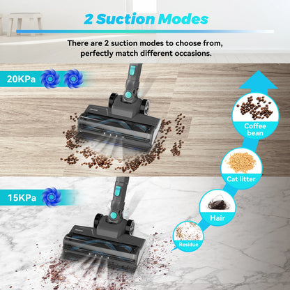 YISORA N300 Cordless Upright Vacuum Cleaner