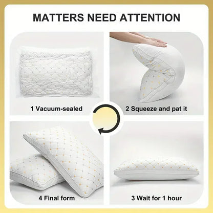 1pc Hotel's Same Feather Cotton Pillow