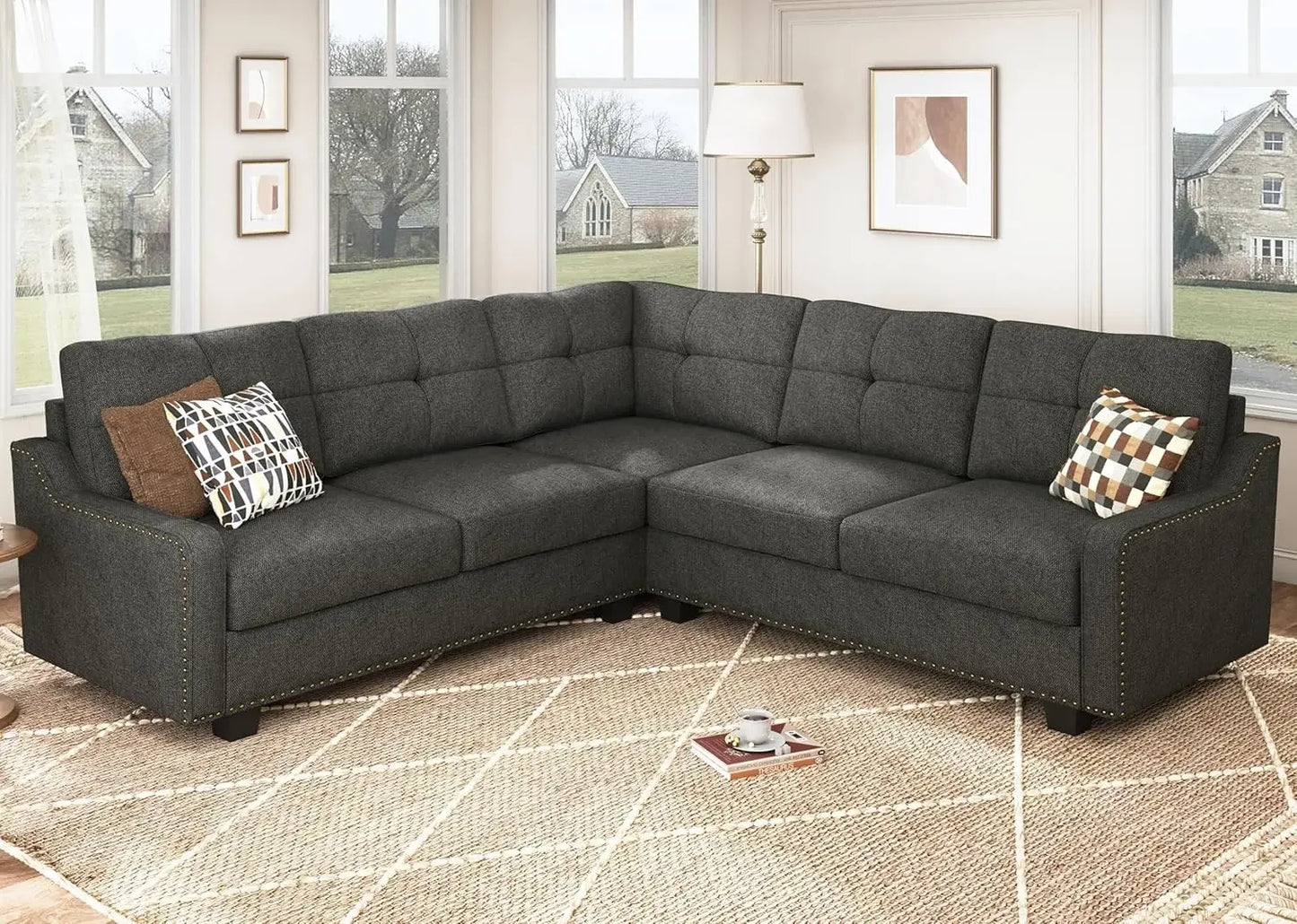 Convertible L Shaped Sectional Sofa