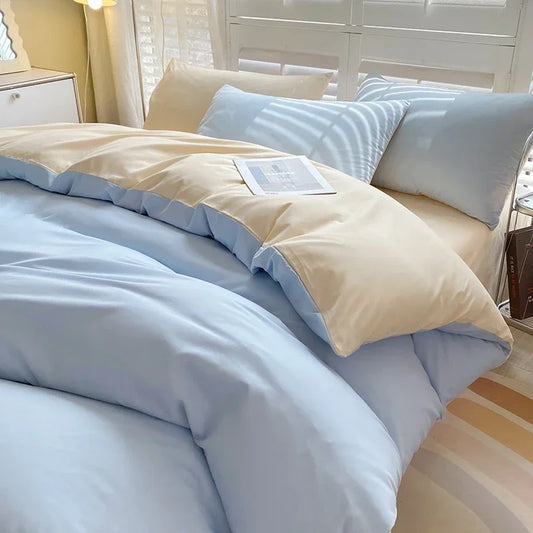 Solid Color Duvet Cover Set