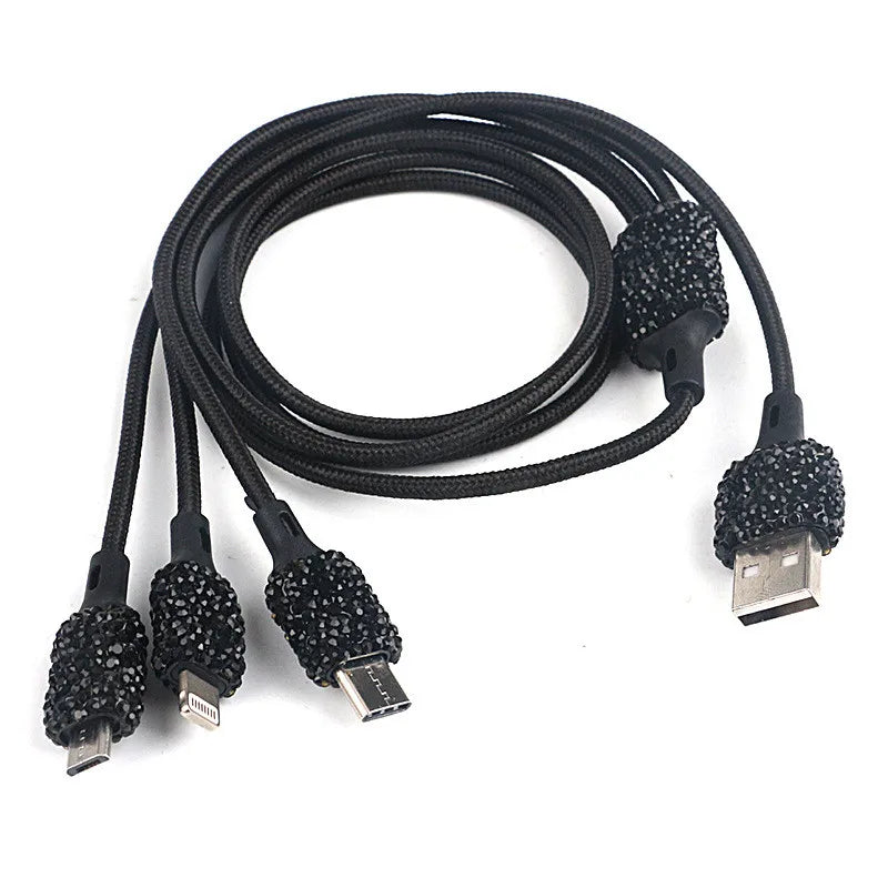New Bling USB Car Charger Dual Port Fast Adapter