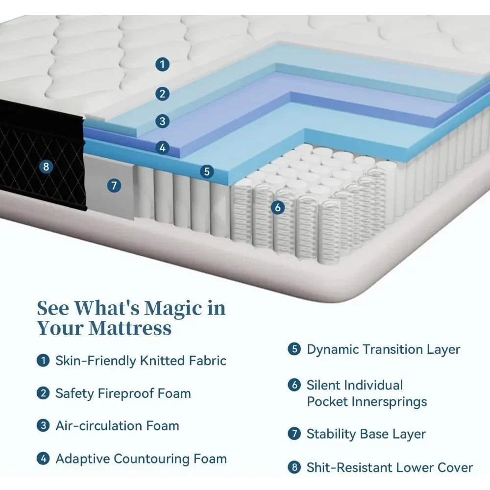 12" Memory Foam Hybrid Mattress