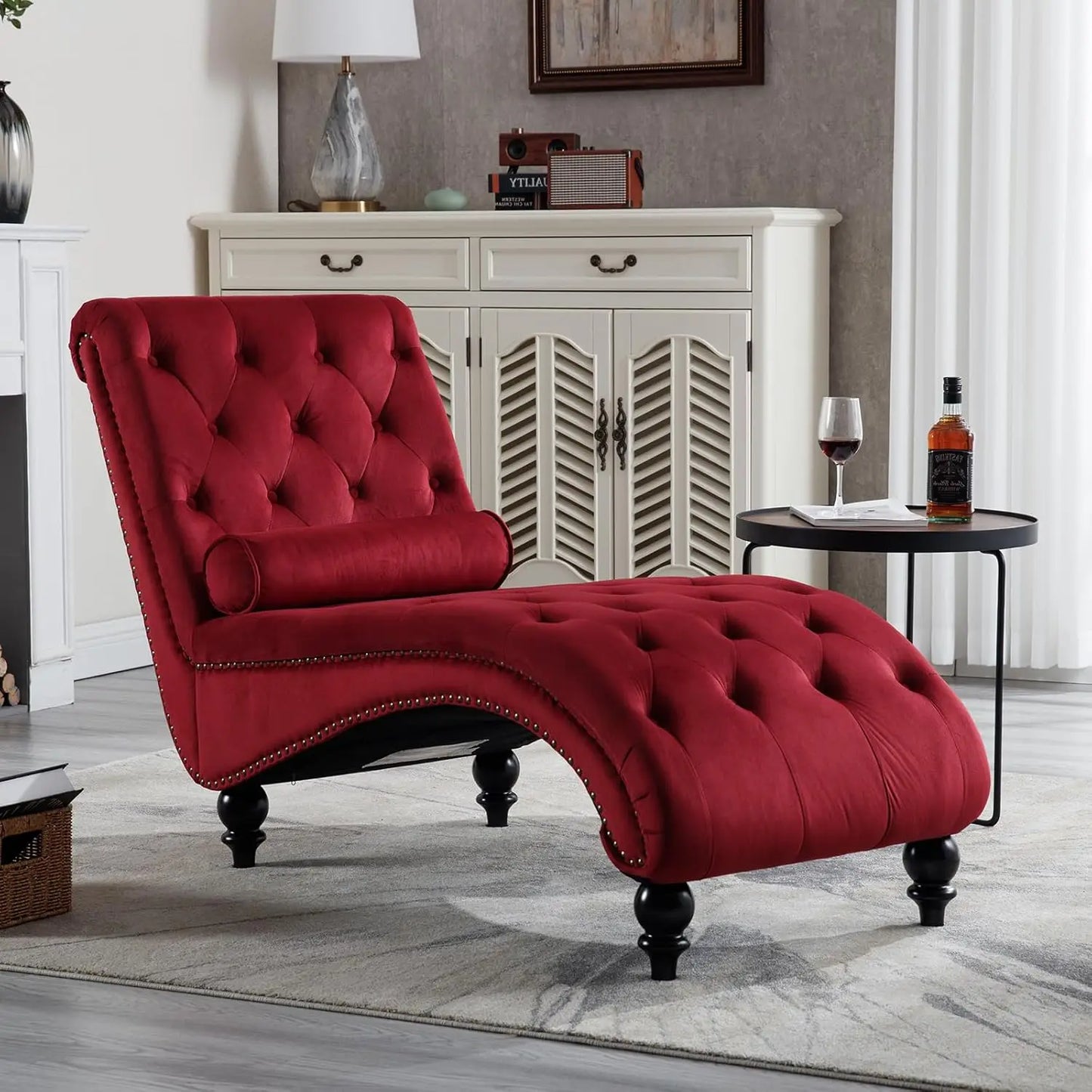 Tufted Chaise Indoor Lounge Chair