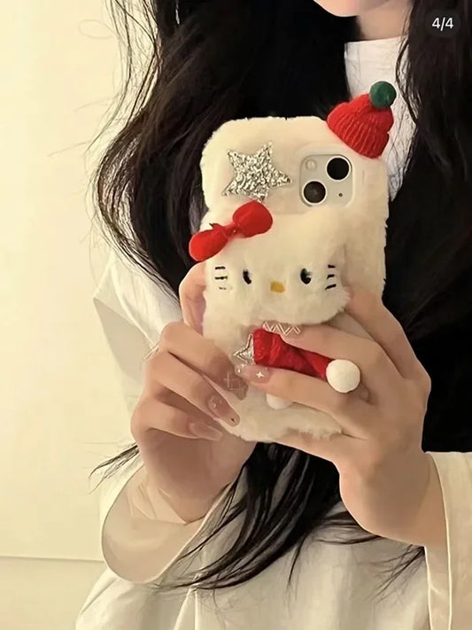 Sanrio Hello Kitty Plush Phone Case For iPhone