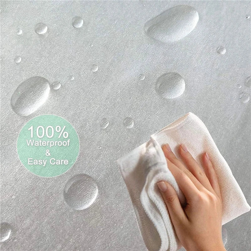Waterproof Shower Curtain Mildew Bathroom with Hooks