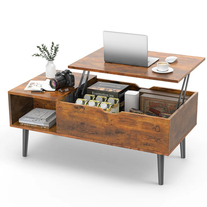 39.37" Lift Top Coffee Table For Living Room