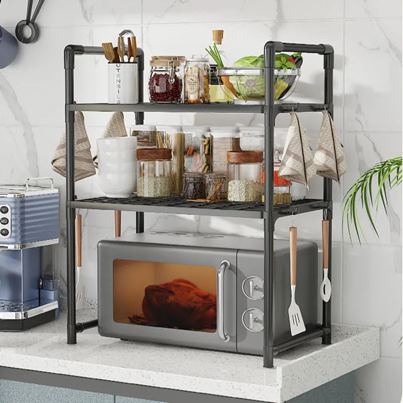 Microwave Shelf Condiment Organizer