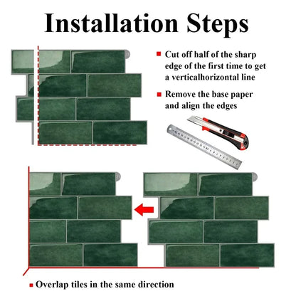 1Pcs New Self-adhesive Wall Tile PVC DIY Wall Sticker