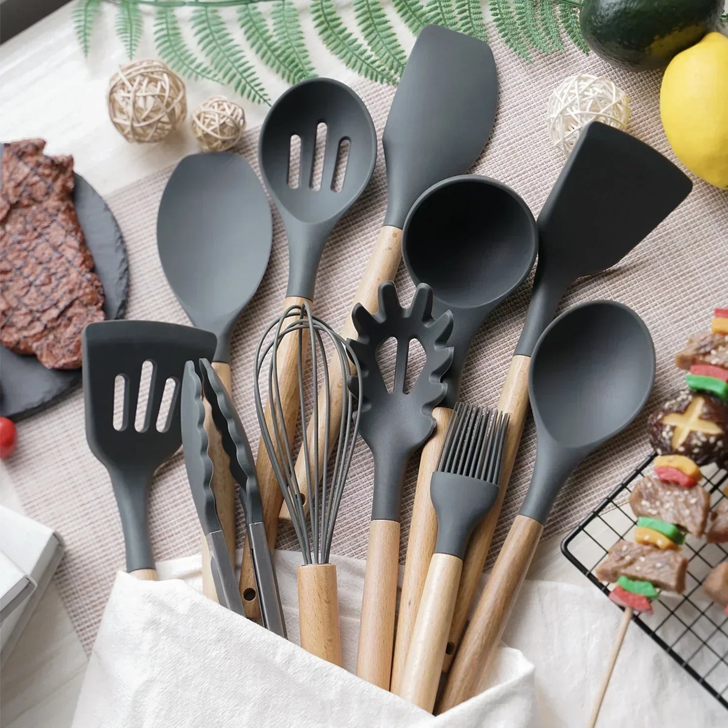 12PC Silicone Kitchenware Set