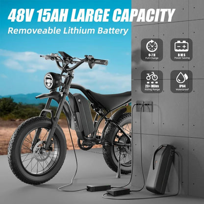 E-Bike Boys Fat Tire Electric Bike