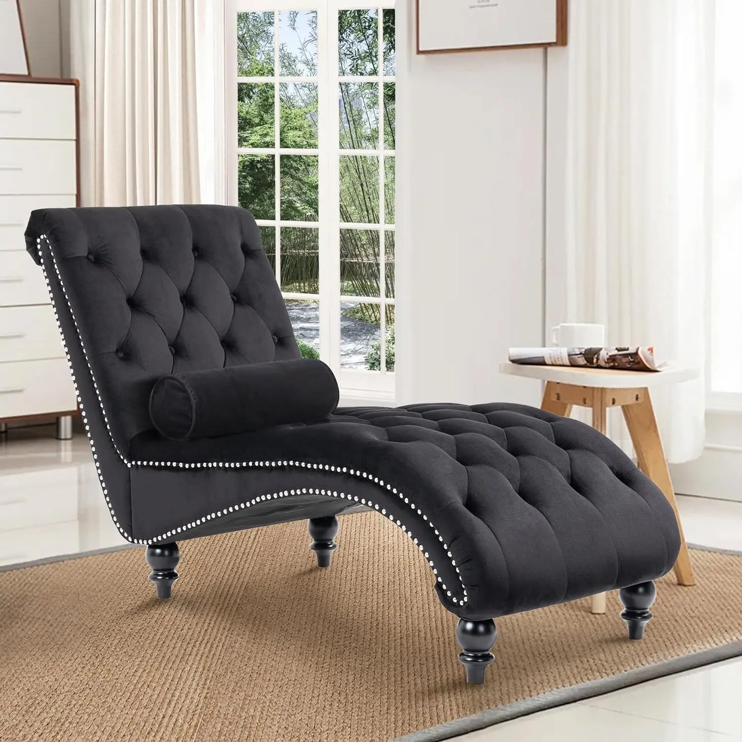 Tufted Chaise Indoor Lounge Chair