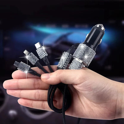 New Bling USB Car Charger Dual Port Fast Adapter