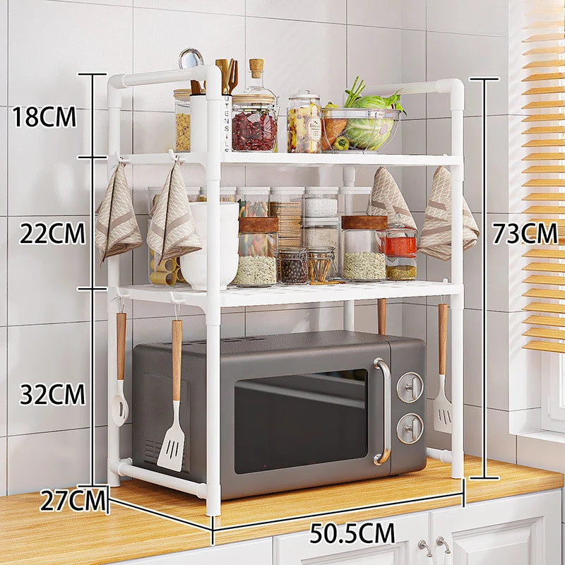 Microwave Shelf Condiment Organizer