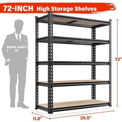 72" H Garage Storage Shelves