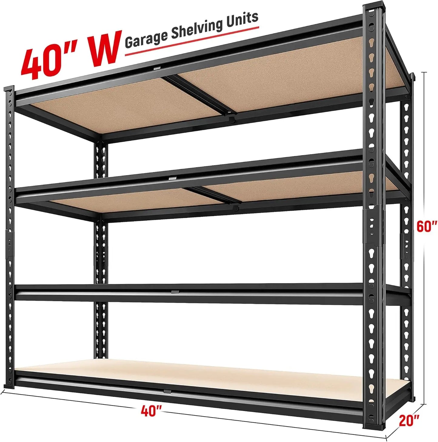 2000LBS HD 4 Tier Shelves