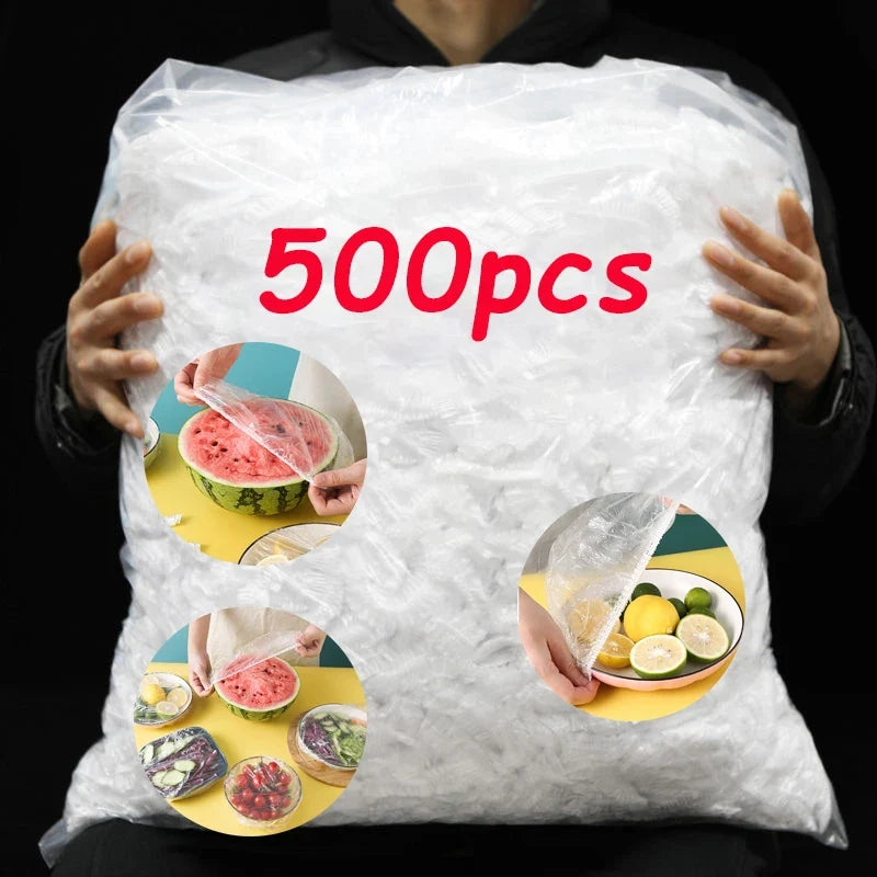Disposable Food Cover Plastic Wrap Elastic Storage
