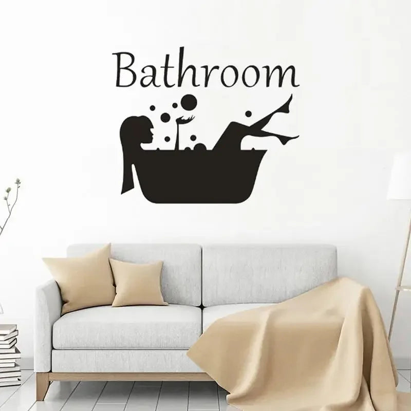Wash Room Decorative Wall Decal