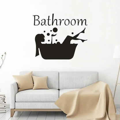 Wash Room Decorative Wall Decal
