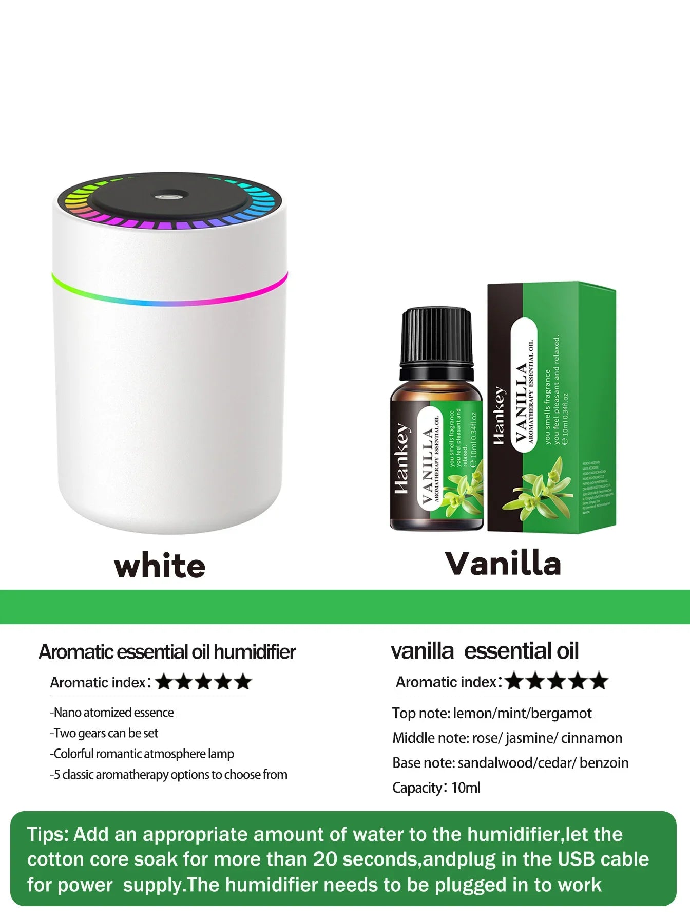 Aromatherapy diffuser Humidifier Aromatherapy essential oil Air purifier