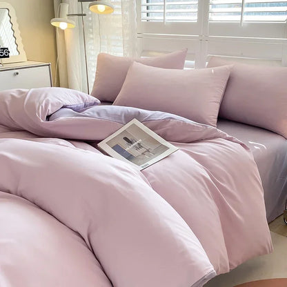Solid Color Duvet Cover Set