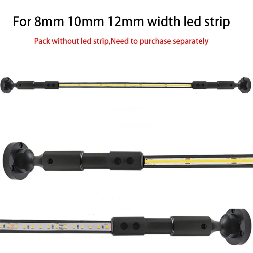 Modern Black White Linear Wall Lamp Skyline Wall Sconce Background LED Bar