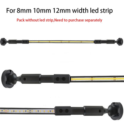 Modern Black White Linear Wall Lamp Skyline Wall Sconce Background LED Bar