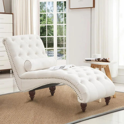 Tufted Chaise Indoor Lounge Chair