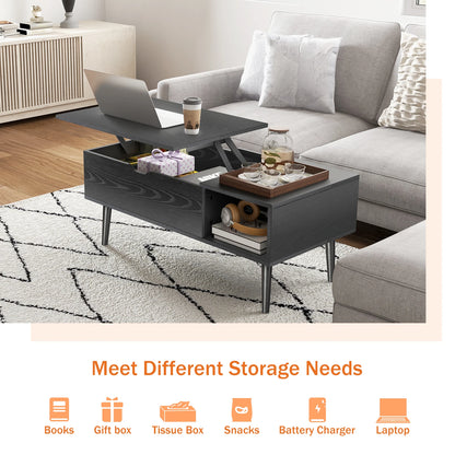 39.37" Lift Top Coffee Table For Living Room