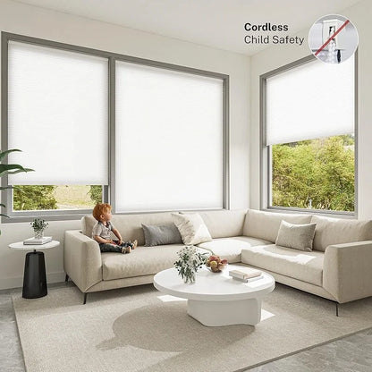 Cordless Top Down Cellular Blinds For Windows