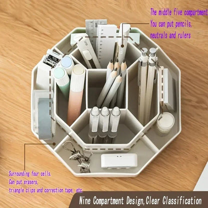 360°Rotatable Office Stationery Pen Holder