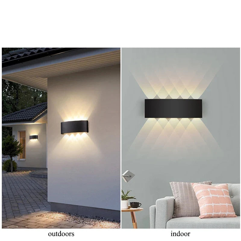 Down LED Wall Lamp Waterproof Modern Wall Light for Bedroom