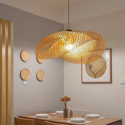 Bamboo Weaving LED Pendant Light