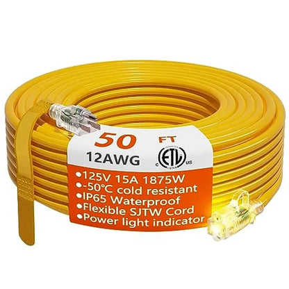 HD Waterproof 50' Outdoor Extension Cord