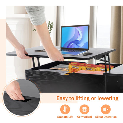 39.37" Lift Top Coffee Table For Living Room