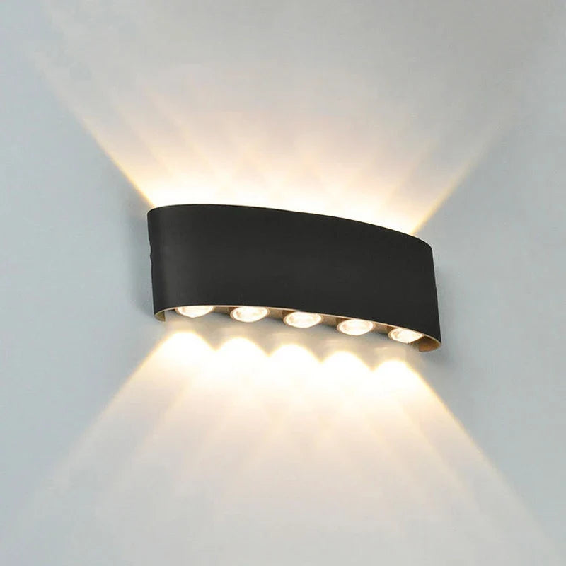 Down LED Wall Lamp Waterproof Modern Wall Light for Bedroom