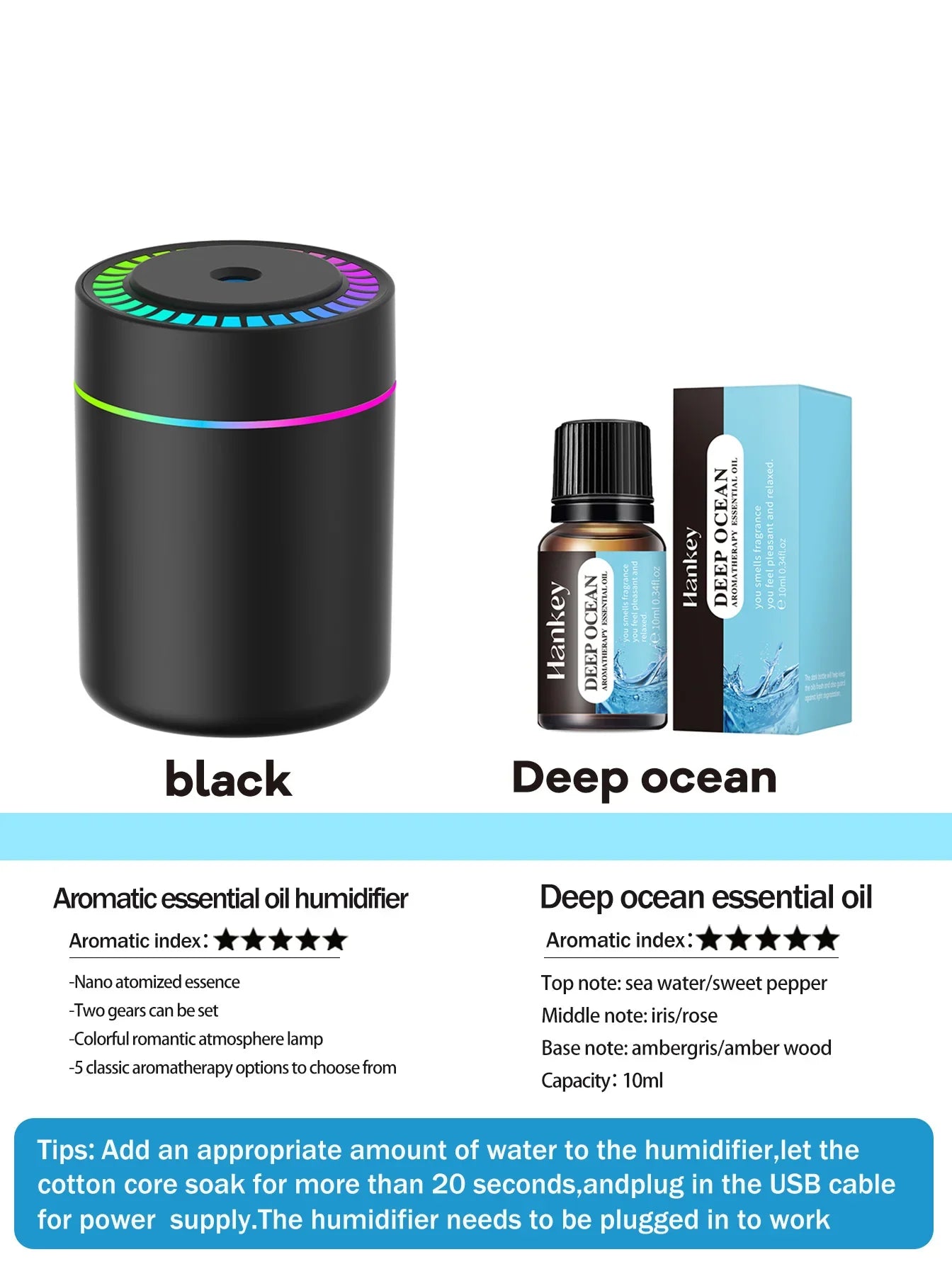 Aromatherapy diffuser Humidifier Aromatherapy essential oil Air purifier