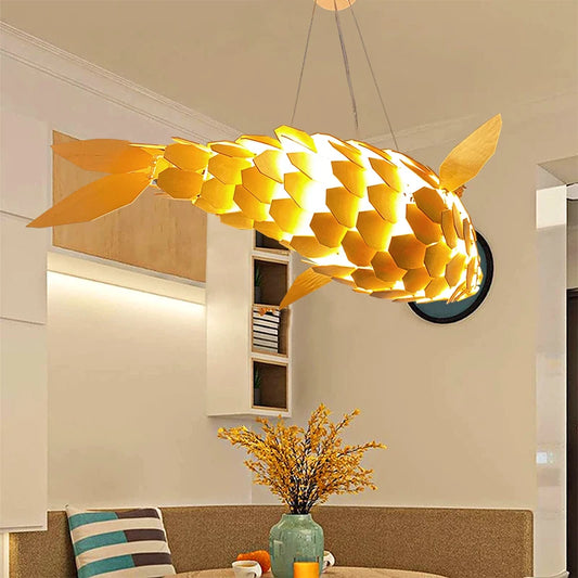 2PCS Artificial Large Fish-shaped Chandelier
