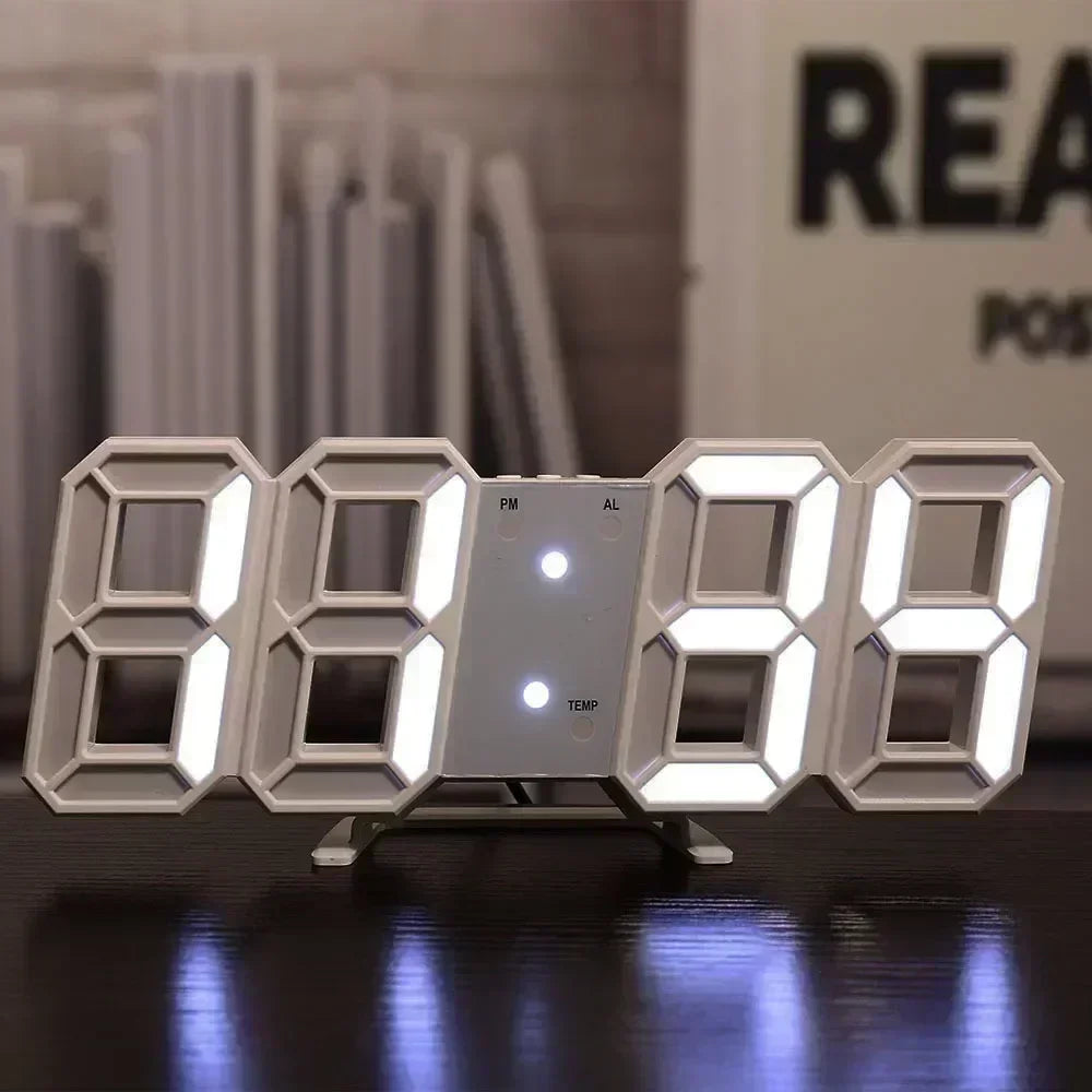 Digital Clock Wall Clocks Decoration for Bedroom