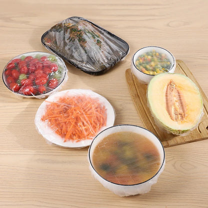 Disposable Food Cover Plastic Wrap Elastic Storage