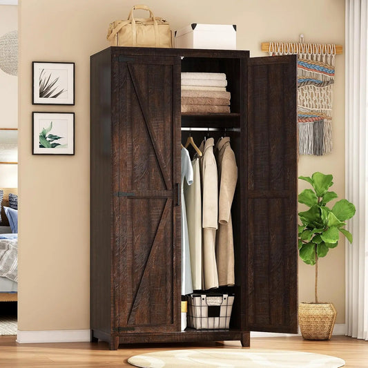 70"" Large Wardrobe Armoire