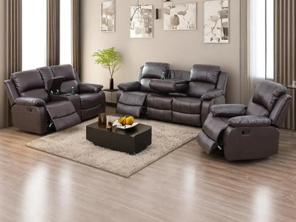 Living Room Furniture Reclining Couch Set
